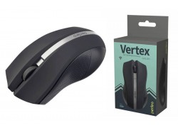 Мышь беспроводная Perfeo "VERTEX", 3 кн, DPI 1000, USB, PF_A4497 (черно-серебристый)
