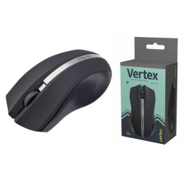 Мышь беспроводная Perfeo "VERTEX", 3 кн, DPI 1000, USB, PF_A4497 (черно-серебристый)