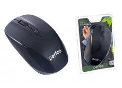 Мышь беспроводная Perfeo "TRACER", 4 кн, 1200 DPI, USB, (черный)
