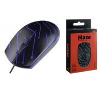 Мышь игровая проводная Perfeo "MAZE", 4 кн, USB RGB подсветка, 1200 DPI PF_A4782 (черный)