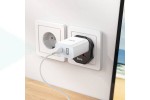 Сетевой адаптер-переходник Hoco AC6 Unimpeded universal conversion plug (EU) Black