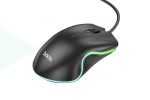 Мышь проводная Hoco GM19 Enjoy gaming luminous wired mouse black (игровая)