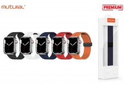 Ремешок MUTURAL BINGCHUAN силикон с застежкой для Apple Watch 42-49 мм цвет красный
