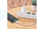 Сетевое зарядное устройство 2USB-С + кабель Type-C BOROFONE BN9 PD 35W (белый)