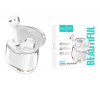 Наушники вакуумные беспроводные HOCO EW52 Crystal wireless stereo headset Bluetooth (белый) 