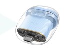 Наушники вакуумные беспроводные HOCO EW52 Crystal wireless stereo headset Bluetooth (голубой)