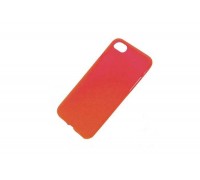Чехол для iPhone 6/6S (4.7) гляцевая полупрозрачный (красный)