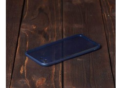 Чехол для iPhone 7 (4.7) глянцевый полупрозная (синий)