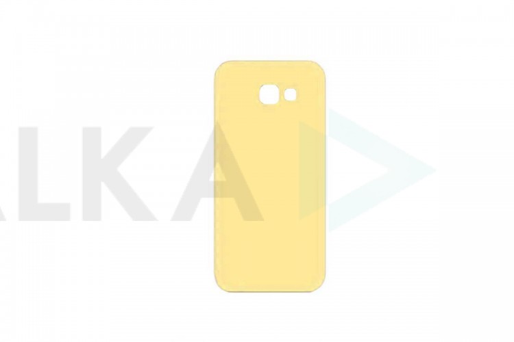 Чехол для Samsung A3 2017 (A320) тонкий (желтый)