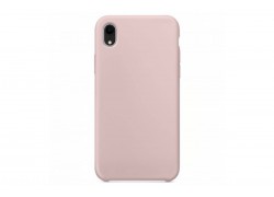 Чехол для iPhone ХR Soft Touch (бледно-розовый) 12