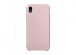 Чехол для iPhone ХR Silicone Case Soft Touch (бледно-розовый) 12