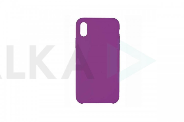 Чехол для iPhone ХR Silicone Case Soft Touch (сливовый) 45