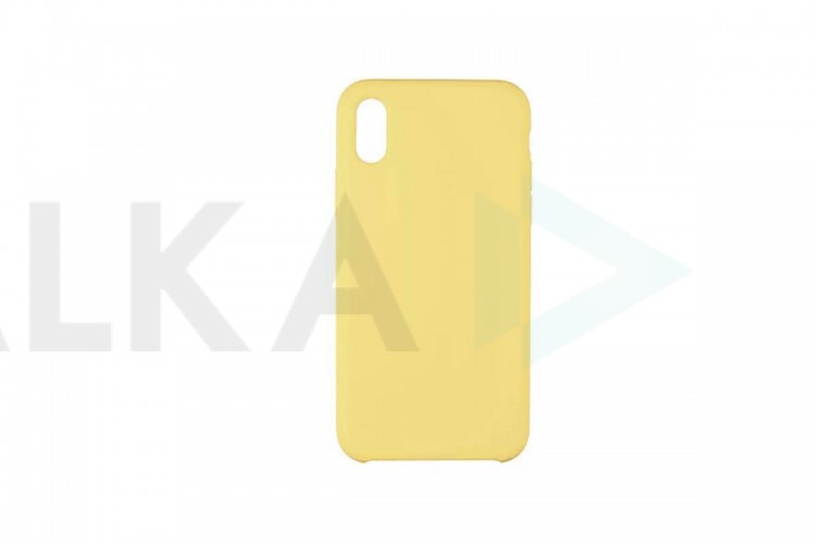 Чехол для iPhone ХS Max Soft Touch (желтый) 4
