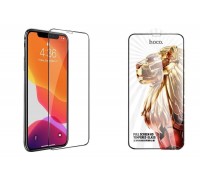 Защитное стекло дисплея iPhone 12/12 Pro (6.1) HOCO G9 AntistaticHD tempered glass без упаковки (черный)