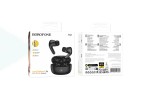 Наушники вакуумные беспроводные BOROFONE FQ1 Plus Shine ANC+ENC Noise Reduction BT headset Bluetooth (черный)
