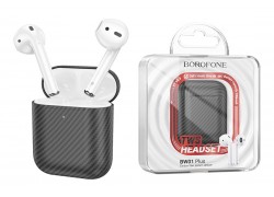 Наушники вакуумные беспроводные BOROFONE BW01 Plus True wireless stereo headset(carbon fiber pattern version) (черный)