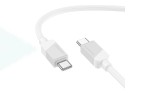 Кабель USB Type-C - USB Type-C BOROFONE BX107, PD60W (белый) 1м