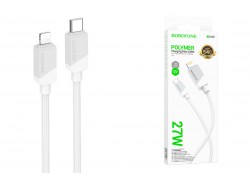 Кабель USB Type-C - Lightning BOROFONE BX107 (белый) 1м