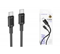 Кабель USB Type-C - USB Type-C BOROFONE BX111, PD60W (черный) 1м