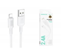 Кабель USB - Lightning BOROFONE BX111, 2,4A (белый) 1м