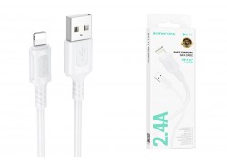 Кабель USB - Lightning BOROFONE BX111, 2,4A (белый) 1м