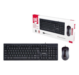 Комплект клавиатура+мышь проводной Smartbuy ONE 114282 черный (SBC-114282-K) /20