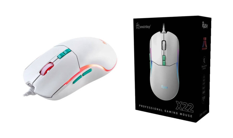 Мышь игровая проводная Smartbuy RUSH X22 белая (SBM-752G-W) /40 Мышь игровая проводная Smartbuy RUSH X22 белая (SBM-752G-W) /40