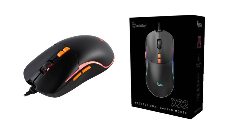 Мышь игровая проводная Smartbuy RUSH X22 черная (SBM-752G-K) /40 Мышь игровая проводная Smartbuy RUSH X22 черная (SBM-752G-K) /40