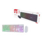 Комплект клавиатура+мышь проводной с подсветкой Smartbuy ONE 328327 белый (SBC-328327-W) /20