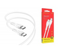 Кабель USB Type-C - USB Type-C BOROFONE BX51, PD60W (белый) 1м