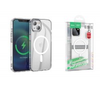 Чехол для iPhone 13 (6,1) HOCO Magnetic series тонкий (прозрачный)