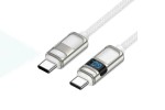 Кабель USB Type-C - USB Type-C HOCO U137 Line 60W (белый) 1м