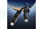 Кабель USB Type-C - USB Type-C HOCO U137 Line 60W (белый) 1м
