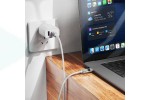 Кабель USB Type-C - USB Type-C HOCO U137 Line 60W (белый) 1м