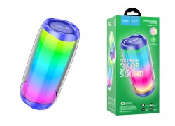 Портативная беспроводная колонка HOCO HC8 Pulsating colorful luminous wireless speaker (синий)