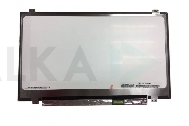 Матрица 14.0", 1920x1080, LED, 30 pins EDP, SLIM, уши вверх/вниз, Матовая, IPS, P/N: N140HCA-EAB, B140HAN01.1, NV140FHM-N41