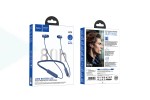 Наушники вакуумные беспроводные HOCO ES70 Armour neck-mounted BT earphones headset Bluetooth (cиний)