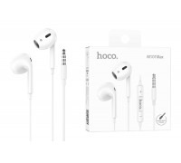 Наушники вакуумные проводные HOCO M101 Max Crystal grace wire-controlled earphones  (белый)