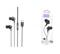 Наушники вакуумные проводные HOCO M113 Landy universal digital earphones with microphone штекер Type-C (черный)