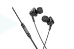 Наушники вакуумные проводные HOCO M113 Landy universal digital earphones with microphone штекер Type-C (черный)