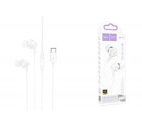 Наушники вакуумные проводные HOCO M113 Landy universal digital earphones with microphone штекер Type-C (белый)