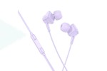 Наушники вакуумные проводные HOCO M113 Landy universal digital earphones with microphone штекер Type-C (фиолетовый)