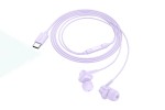 Наушники вакуумные проводные HOCO M113 Landy universal digital earphones with microphone штекер Type-C (фиолетовый)