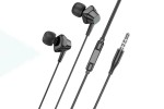 Наушники вакуумные проводные HOCO M113 Landy universal earphones with microphone (черный)