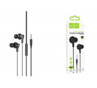 Наушники вакуумные проводные HOCO M114 Jia universal earphones with microphone (черный)