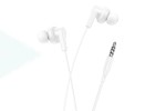 Наушники вакуумные проводные HOCO M114 Jia universal earphones with microphone (белый)