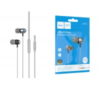 Наушники вакуумные проводные HOCO M122 Power metal universal earphones with microphone (серый)