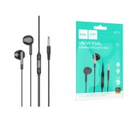 Наушники вакуумные проводные HOCO M123 Glory universal earphones with microphone (черный)