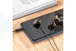 Наушники вакуумные проводные HOCO M125 Smart metal universal earphones with microphone (серый)