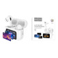 Наушники вакуумные беспроводные HOCO EW72 Soar true wireless ANC Noise Reduction touch screen BT headset (черный) с дисплеем